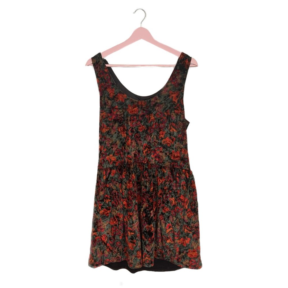 Free People Velvet Floral Dress